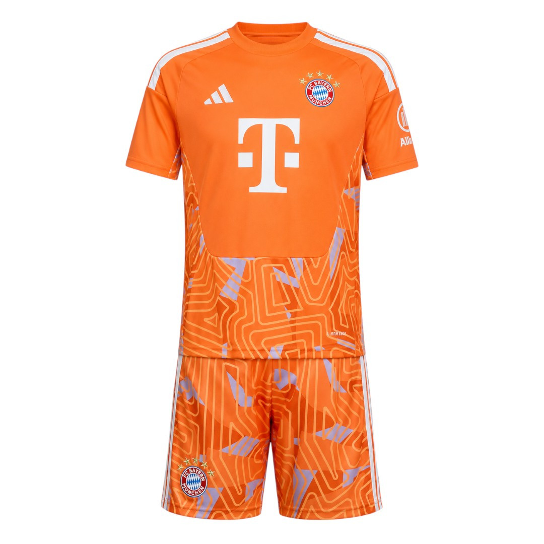 Bayern Munich 26/27 Kid's Orange Goalkeeper Set