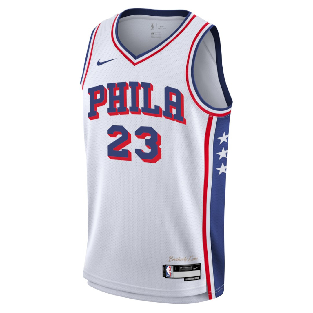 JAMES #23 Philadelphia 76ers 26/27 Men's Swingman Jersey - Association