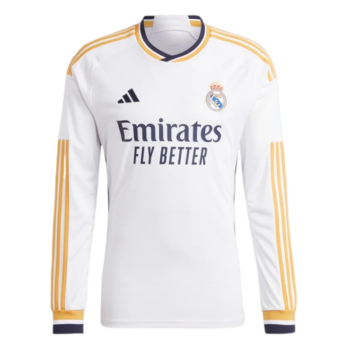 VINI JR #7 Real Madrid 23/24 Men's Home Long Sleeve Shirt