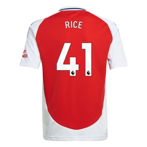 RICE #41 Arsenal 24/25 Kid's Home Shirt and Shorts - PL Font