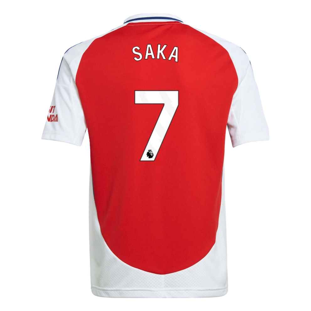 SAKA #7 Arsenal 24/25 Kid's Home Shirt and Shorts - PL Font