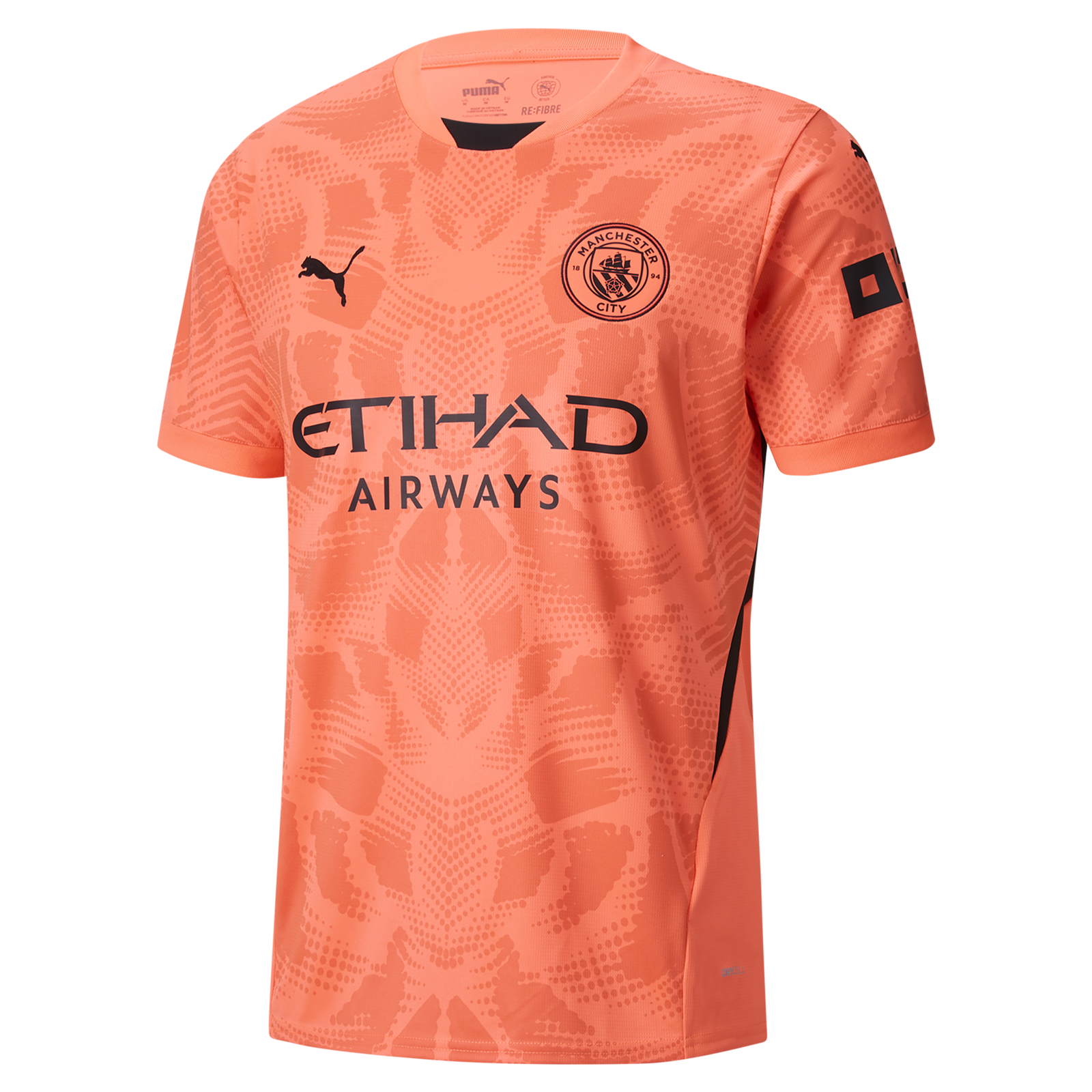 Manchester City 24/25 Men's Coral Goalkeeper Shirt