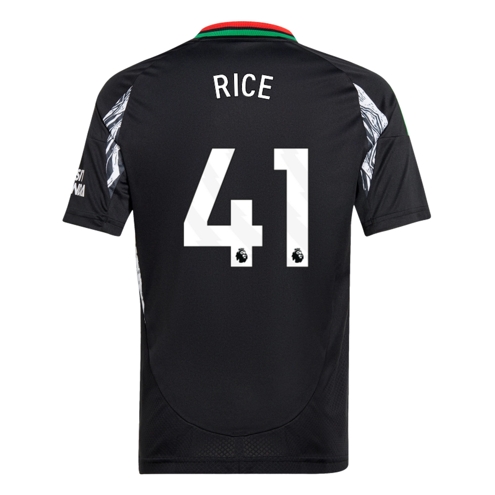 RICE #41 Arsenal 24/25 Kid's Away Shirt and Shorts - PL Font