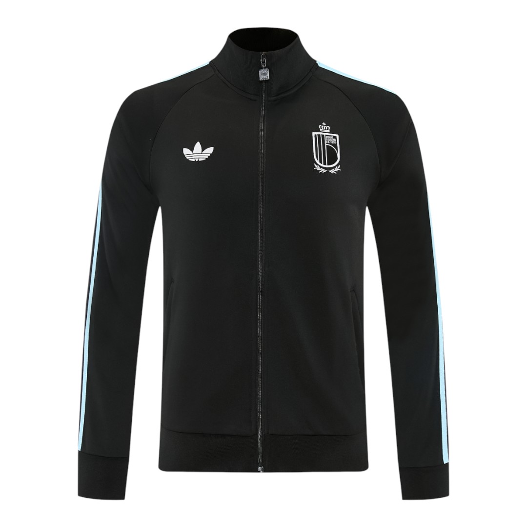 Belgium 2026 Men's Black Long Zip Jacket