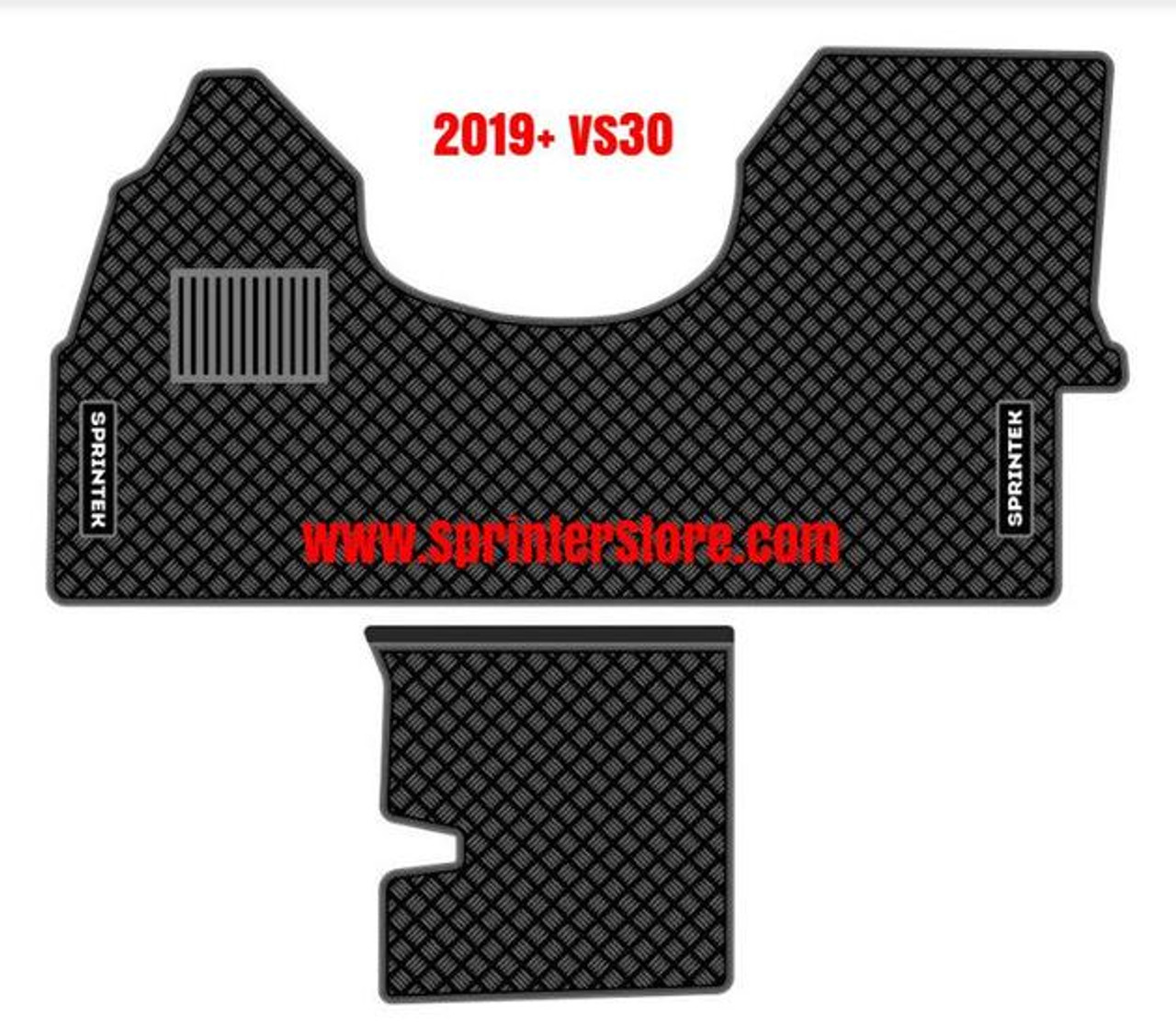 2019+ Sprinter Heavy-Duty All-Weather Floor Mats