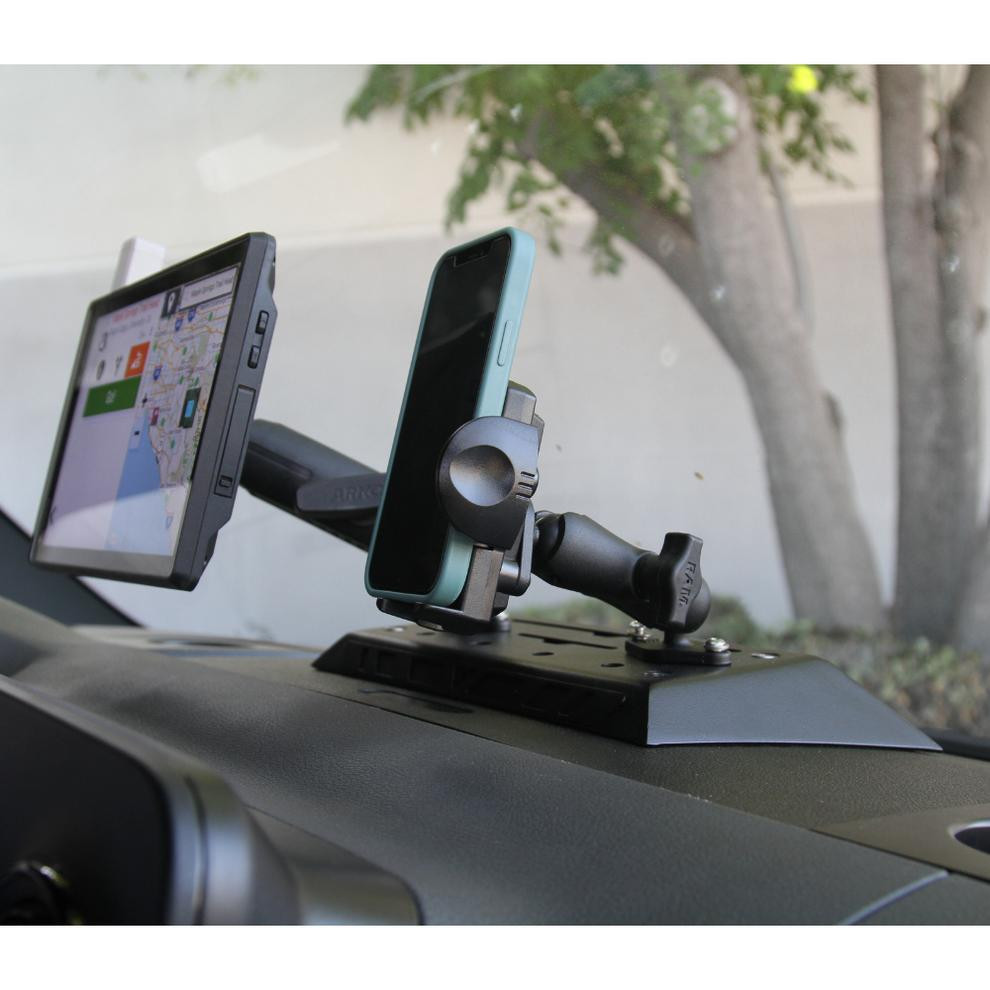 Permanent Vans Truck Minibus Dashboard Console Mount for Samsung Galaxy S20 Plus (sku 51807)