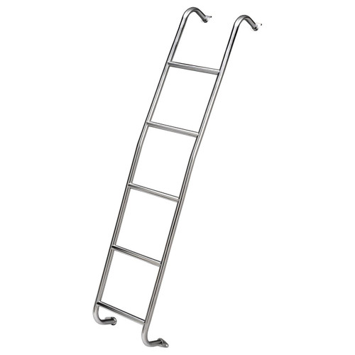 Surco stainless steel rear door ladder for the 2002-2006 Mercedes Sprinter T1N, shown off the van