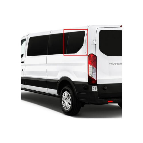 AM Auto OE-Style Solid Fixed Glass for Low Roof Ford Transit Vans - Driver's Rear Quarter 148"