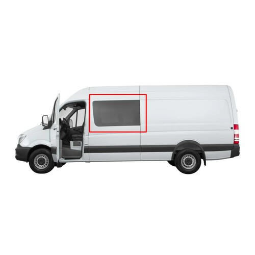 AM Auto OE-Style Solid Fixed Glass for Mercedes Sprinter Vans - Driver's Forward - NVC3