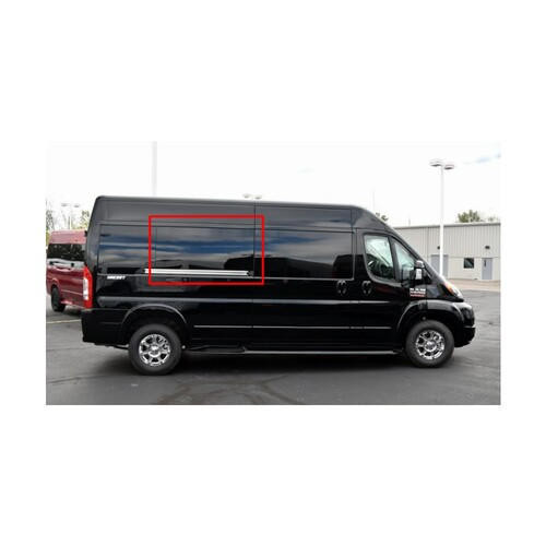 AM Auto OE-Style Solid Fixed Glass for (Insert Roof Height) ProMaster Vans - Second Passenger's w/Sliding Door 159"