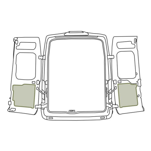 Ford Transit Lower Rear Door Storage Panels (Pair)