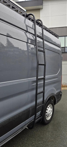 Tec Vanlife side ladder on a Ford Transit high roof