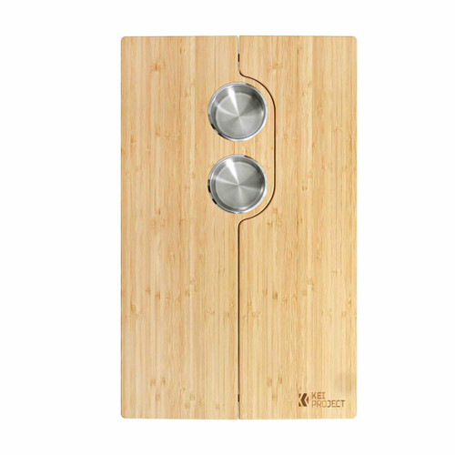 Bamboo Folding Table with Cup Holders