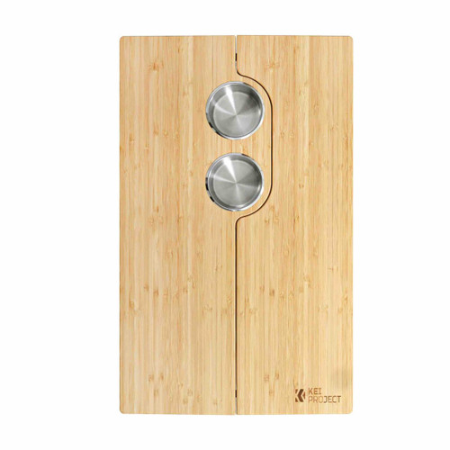 Bamboo Folding Table with Cup Holders