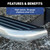 MEGASTEP 6 1/2" x 54" High Polished Stainless Steel LUVERNE 2007-2022 Sprinter Van Rear Bumper Steps