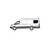 AM Auto OE-Style Solid Fixed Glass for High Roof Ford Transit Vans - Driver's Rear Quarter 148"EXT