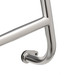 Close-up of the Surco stainless ladder's welded step and lower door mount