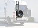 2007-2018 Sprinter Rear Door Ladder with Integrated Tire/Box Rack Combo, Driver