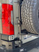 Close-up of the Aluminess ladder mount next to the VS30 tail light