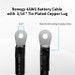 12 In 4 AWG Copper Battery Interconnect Cable for 5/16 In Lugs