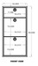18" Three Drawer Base Cabinet