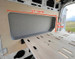 Ford Transit 148 flare opening measured at 57 inches long by 23 inches wide