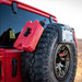 RotopaX 1 gallon gas can mounted on a spare tire