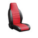 Fia SL60 Leather Lite seat cover in black and red