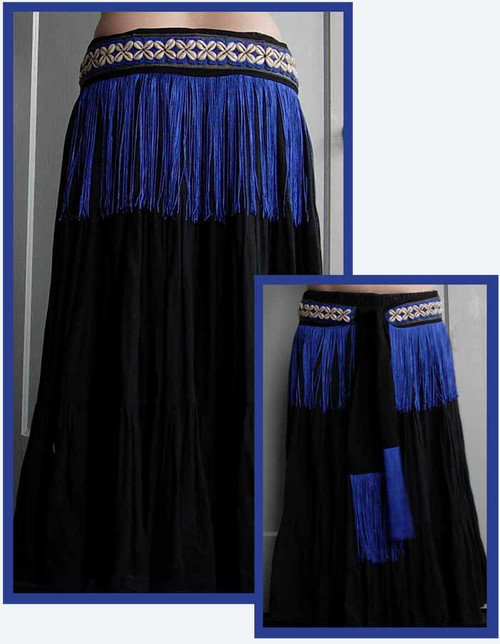 Short Fringe Cowrie Belt