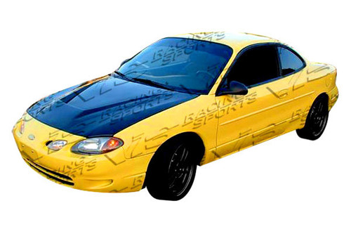 IMAGE 1 - 1998-2003 Ford Escort ZX-2 2DR Invader Style Carbon Fiber Hood by ViS Racing - 98FDZX22DVS-010C IMAGE 1 - 1998-2003 Ford Escort ZX-2 2DR Invader Style Carbon Fiber Hood by ViS Racing - 98FDZX22DVS-010C