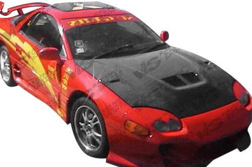 IMAGE 1 - 1991-1993 Mitsubishi 3000GT EVO II Style Carbon Fiber Hood by ViS Racing - 91MT3K2DEV2-010C IMAGE 1 - 1991-1993 Mitsubishi 3000GT EVO II Style Carbon Fiber Hood by ViS Racing - 91MT3K2DEV2-010C