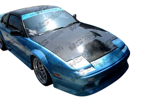 IMAGE 1 - 1989-1994 Nissan 240SX 2DR/HB JS Style Carbon Fiber Hood by ViS Racing - 89NS2402DJS-010C IMAGE 1 - 1989-1994 Nissan 240SX 2DR/HB JS Style Carbon Fiber Hood by ViS Racing - 89NS2402DJS-010C