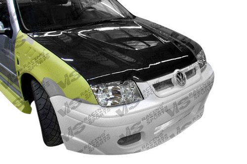IMAGE 1 - 1999-2005 Volkswagen Jetta Invader Style Carbon Fiber Hood by ViS Racing - 99VWJET4DVS-010C IMAGE 1 - 1999-2005 Volkswagen Jetta Invader Style Carbon Fiber Hood by ViS Racing - 99VWJET4DVS-010C