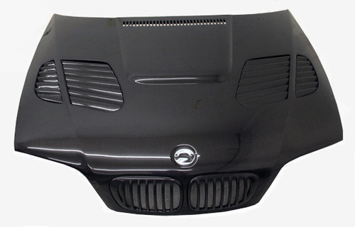 IMAGE 1 - 2001-2006 BMW M3 2DR E46 GTR Style Carbon Fiber Hood by ViS Racing - 01BME46M32DGTR-010C IMAGE 1 - 2001-2006 BMW M3 2DR E46 GTR Style Carbon Fiber Hood by ViS Racing - 01BME46M32DGTR-010C