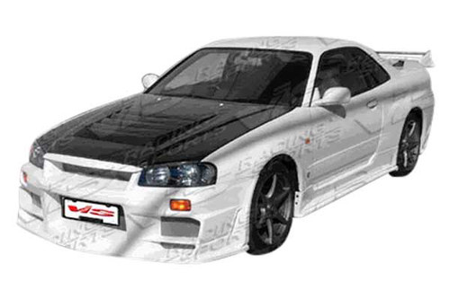 IMAGE 1 - 1999-2001 Nissan Skyline GTR R34 Techno R Style Carbon Fiber Hood by ViS Racing - 99NSR34GTRTNR-010C IMAGE 1 - 1999-2001 Nissan Skyline GTR R34 Techno R Style Carbon Fiber Hood by ViS Racing - 99NSR34GTRTNR-010C
