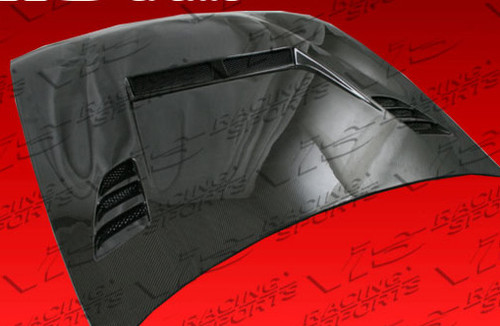 IMAGE 1 - 1997-1998 Nissan 240SX 2DR JS 2 Style Carbon Fiber Hood by ViS Racing - 97NS2402DJS2-010C IMAGE 1 - 1997-1998 Nissan 240SX 2DR JS 2 Style Carbon Fiber Hood by ViS Racing - 97NS2402DJS2-010C