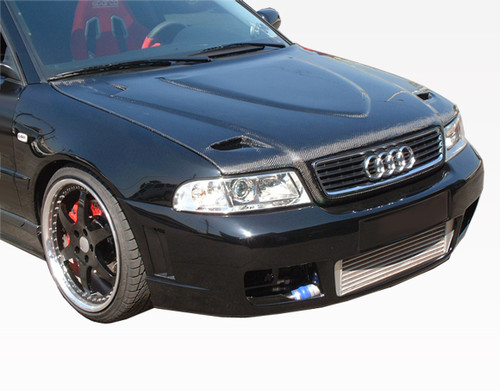 IMAGE 1 - 1998-2002 Audi S4 Euro R Style Carbon Fiber Hood by ViS Racing - 98AUS44DEUR-010C IMAGE 1 - 1998-2002 Audi S4 Euro R Style Carbon Fiber Hood by ViS Racing - 98AUS44DEUR-010C