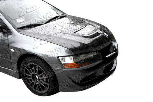 IMAGE 1 - 2006-2007 Mitsubishi Lancer EVO 9 OEM Style Carbon Fiber Hood by ViS Racing - 06MTEV94DOE-010C IMAGE 1 - 2006-2007 Mitsubishi Lancer EVO 9 OEM Style Carbon Fiber Hood by ViS Racing - 06MTEV94DOE-010C