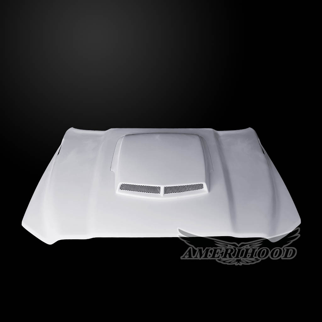 Image 2 - Type-TA Ram-Air Functional Fiberglass Hood for 2019-2024 Ram 2500/3500 by Amerihood - DR19AHTAFHW25