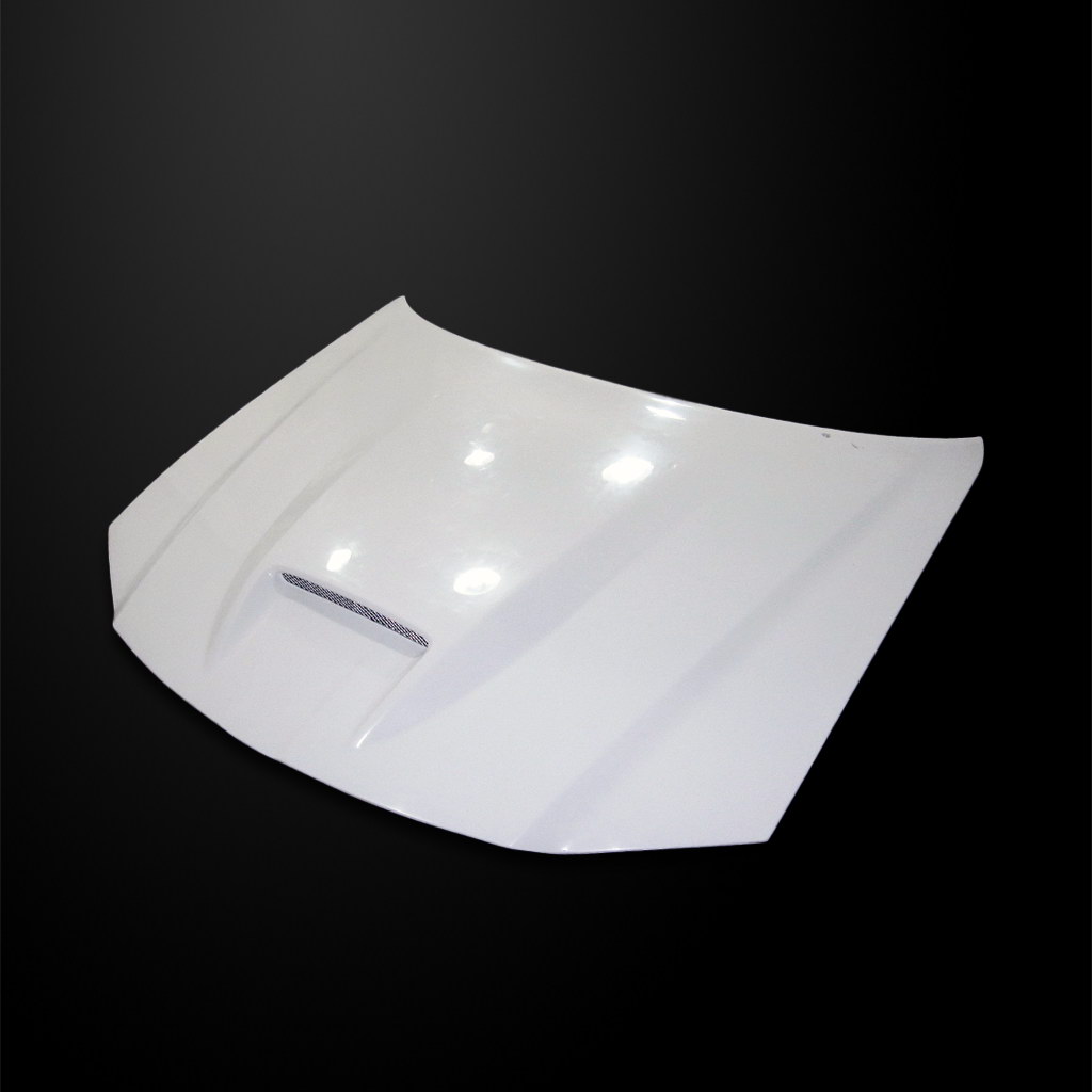 Image 1 - SRT Functional Ram-Air Hood Fiberglass for 2011-2023 Chrysler 300/300c by Amerihood - C311AHSRTFHW