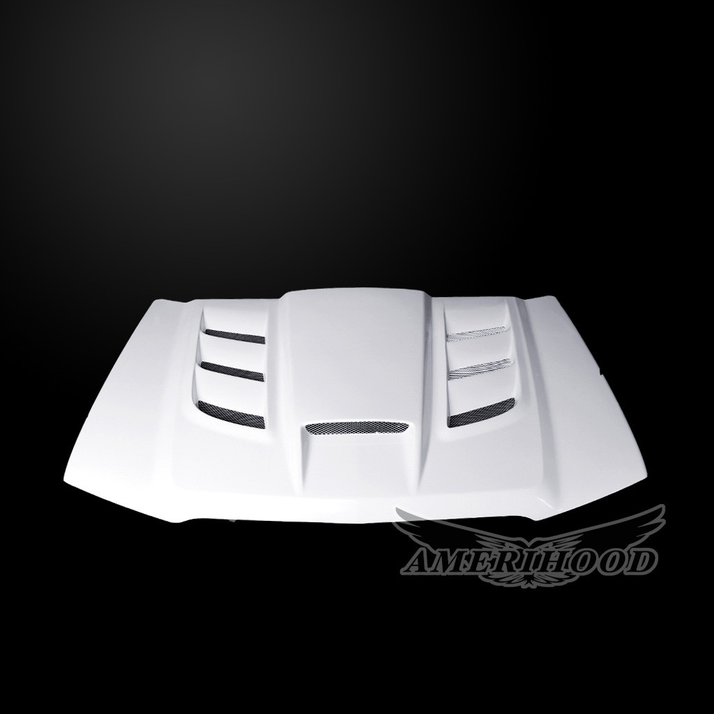 Image 2 - VIP-Style Dual-Functional Fiberglass Hood for 2003-2006 Chevrolet Avalanche by Amerihood - CA03AHVIPFHW