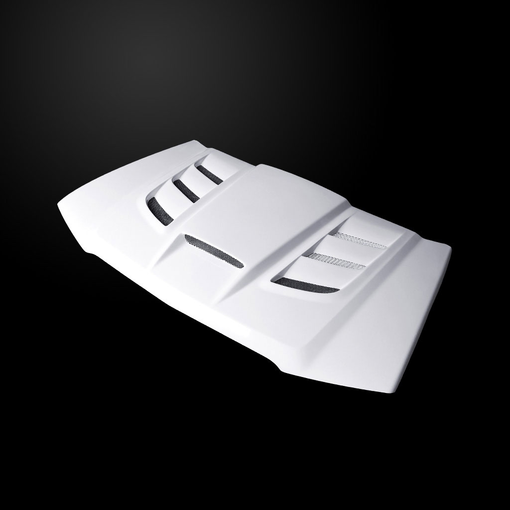 Image 3 - VIP-Style Dual-Functional Fiberglass Hood for 2003-2006 Chevrolet Avalanche by Amerihood - CA03AHVIPFHW