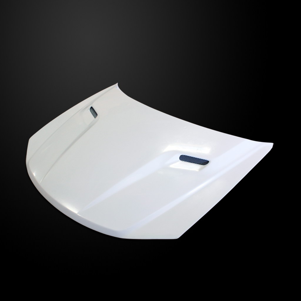 Image 1 - CLQ Functional Ram-Air Hood Fiberglass for 2008-2013 Dodge Avenger by Amerihood - DA08AHCLGFHW