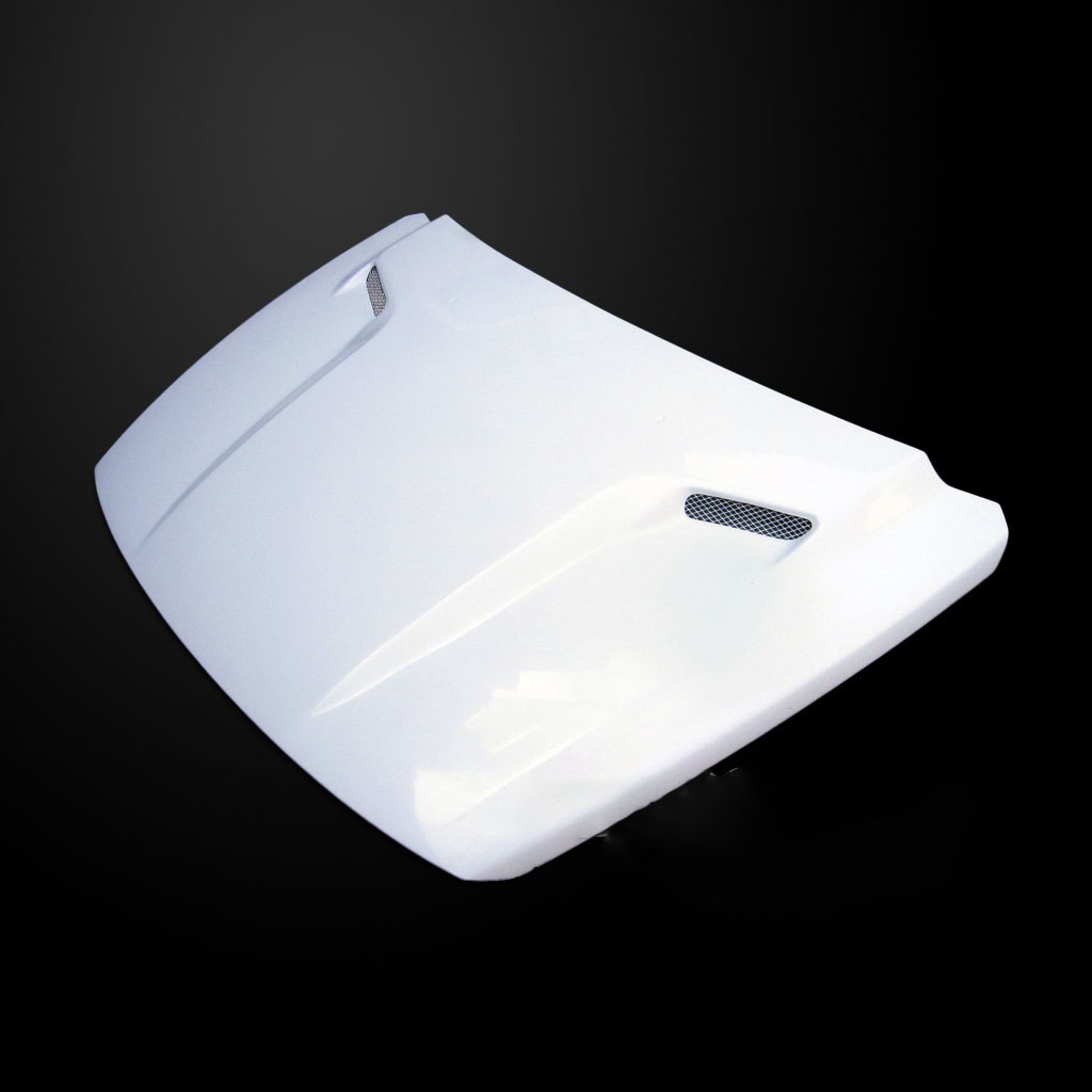 Image 3 - CLQ Functional Ram-Air Hood Fiberglass for 2007-2012 Dodge Caliber by Amerihood - DCB07AHCLGFW