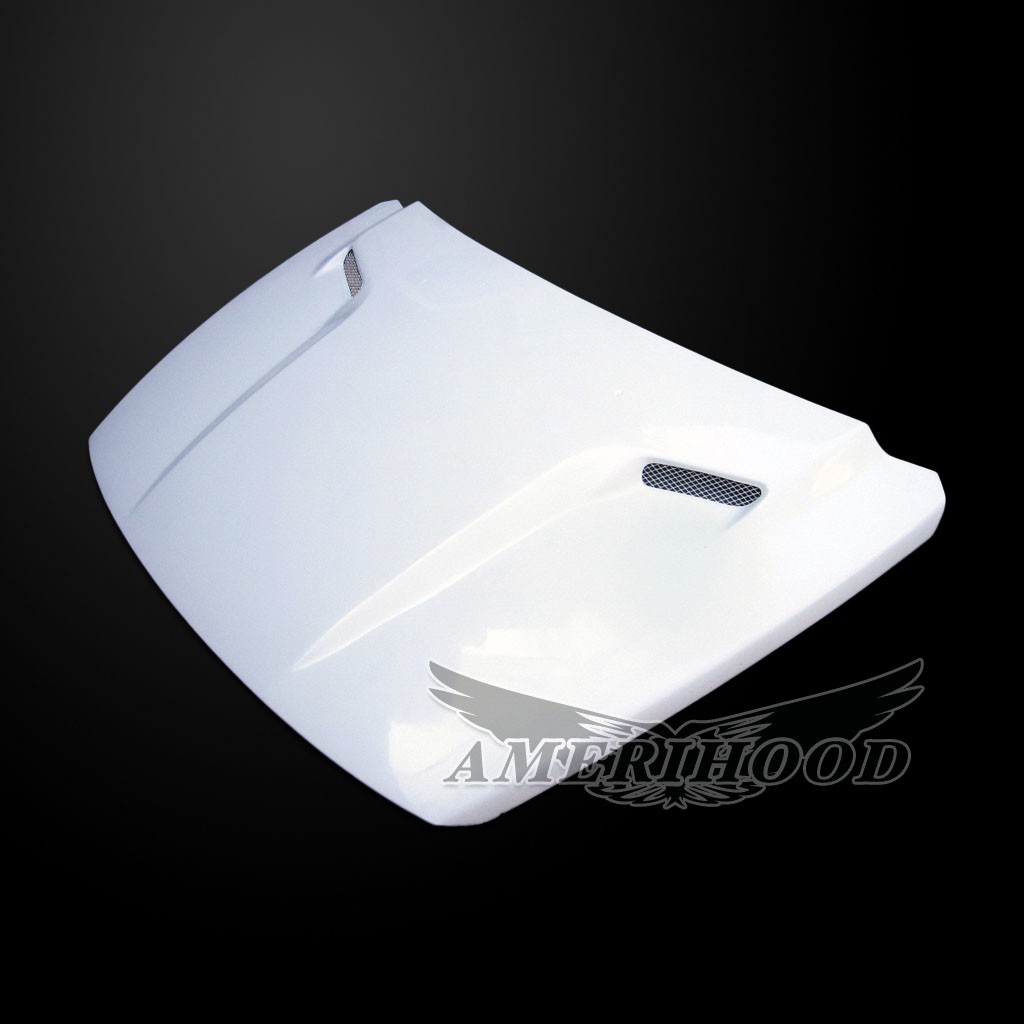 Image 5 - CLQ Functional Ram-Air Hood Fiberglass for 2007-2012 Dodge Caliber by Amerihood - DCB07AHCLGFW