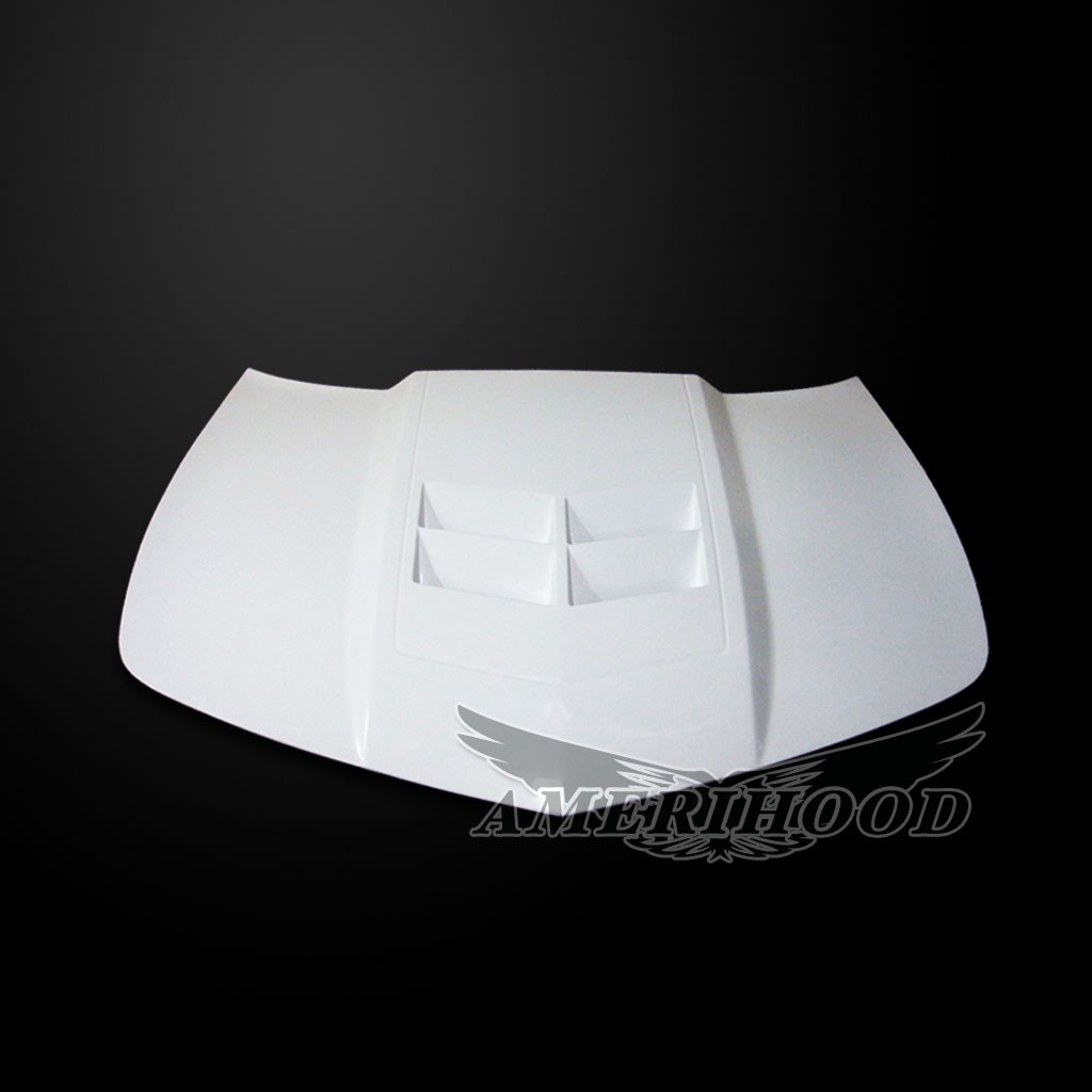Image 3 - V6 Type-ZL1 Functional Heat Extractor Fiberglass Hood for 2014-2015 Chevrolet Camaro by Amerihood - CCM14AHZL1FHW6