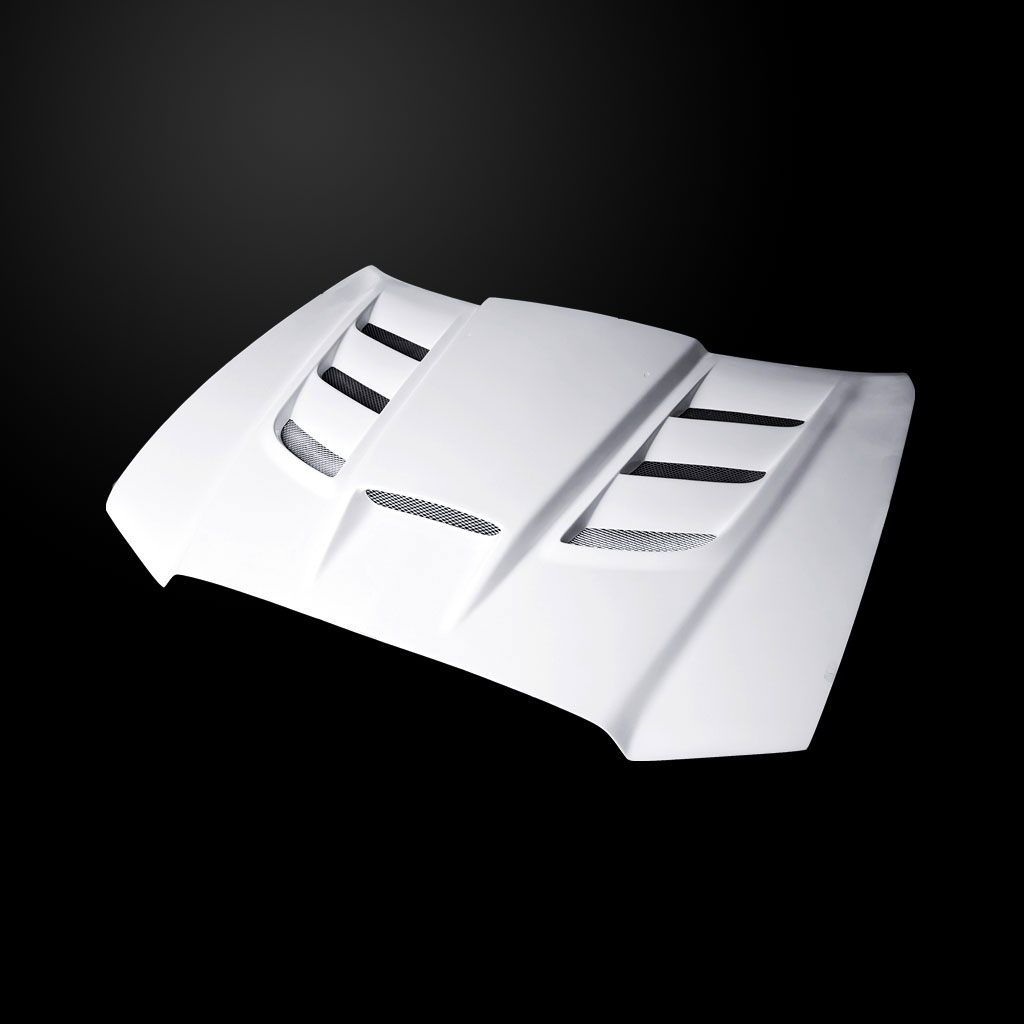 Image 4 - Base/SXT/RT/SRT VIP-Style Dual-Functional Fiberglass Hood for 2011-2014 Dodge Charger by Amerihood - DC11AHVIPFHW