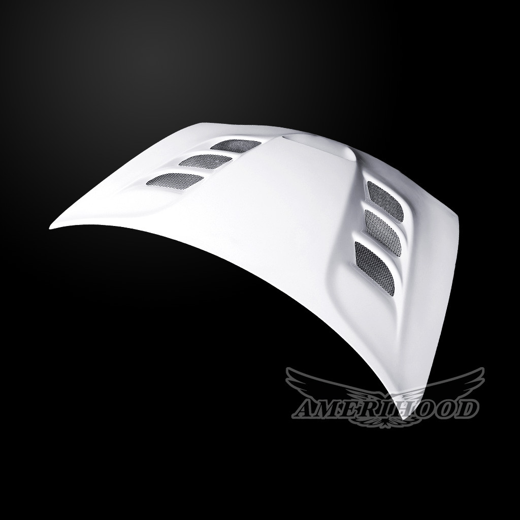 Image 6 - VIP-Style Dual-Functional Fiberglass Hood for 2015-2023 Dodge Charger by Amerihood - DC15AHVIPFHW