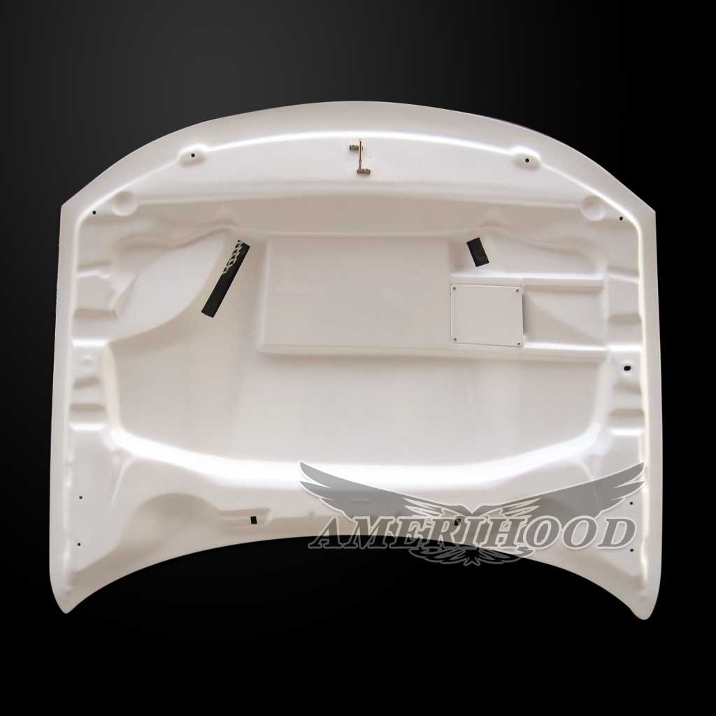 Image 3 - HellCat Functional Heat Extractor Fiberglass Hood for 2015-2023 Dodge Charger by Amerihood - DC15AHCATFHW