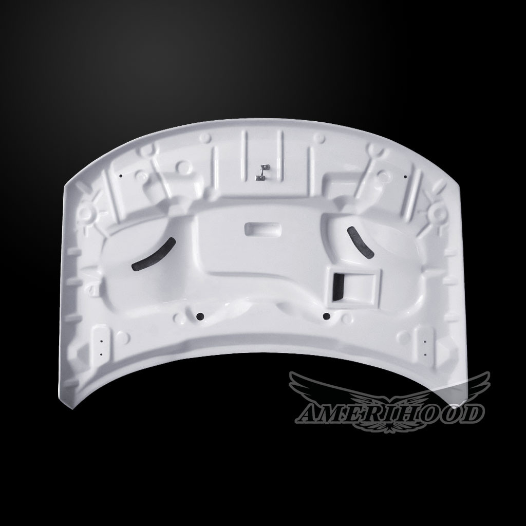 Image 3 - Type-HellCat Dual-Functional Ram Air Fiberglass Hood for 2011-2017 Jeep Compass by Amerihood - JCP11AHCATFHW